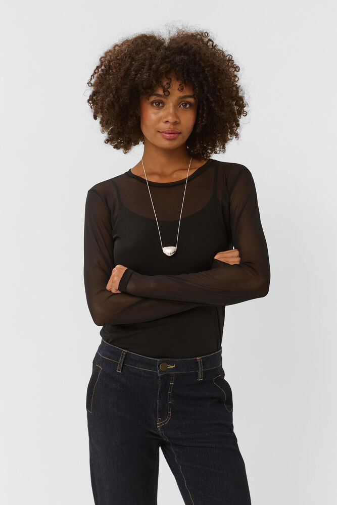 CUlaya Mesh Top Black front